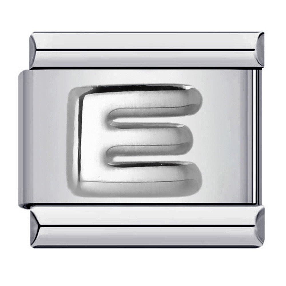 Raised Sliver Letter Charms