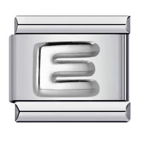 Raised Sliver Letter Charms