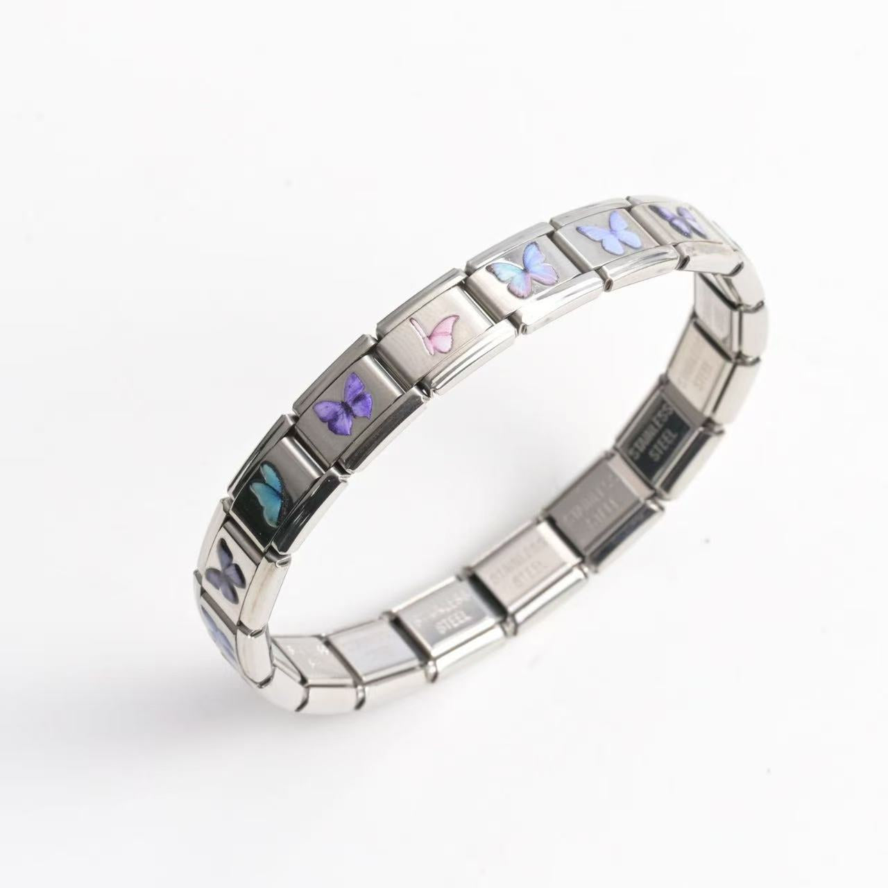 Butterfly Italian Charm Bracelet