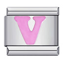 Pink Letter Charms