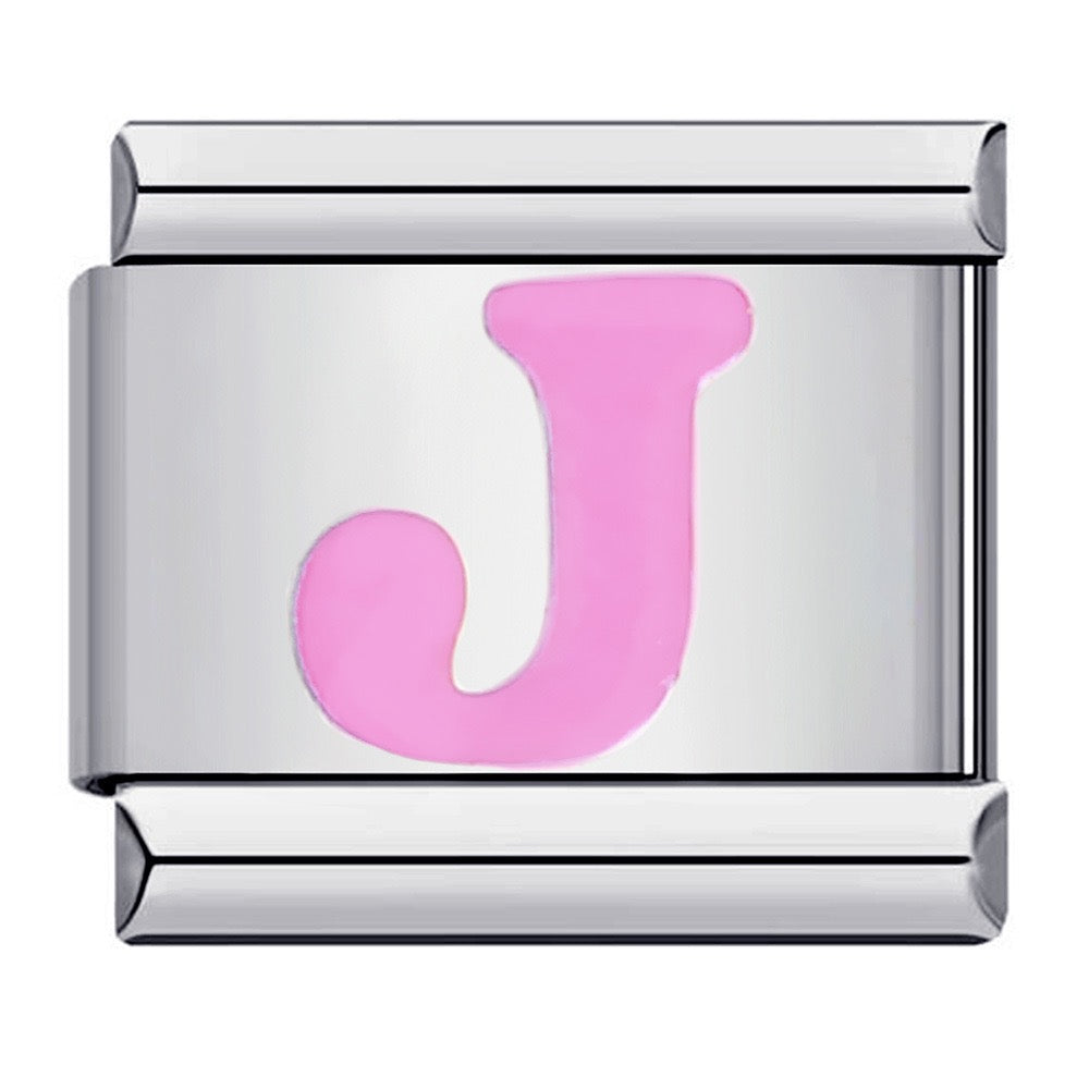 Pink Letter Charms