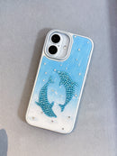 Bedazzled Blue Dolphin Case