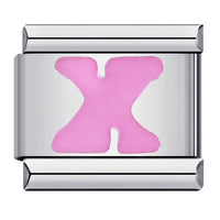 Pink Letter Charms
