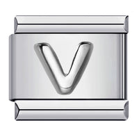 Raised Sliver Letter Charms