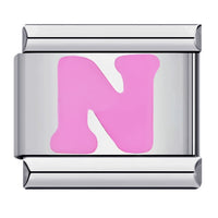 Pink Letter Charms