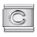 Raised Sliver Letter Charms