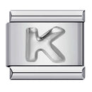 Raised Sliver Letter Charms