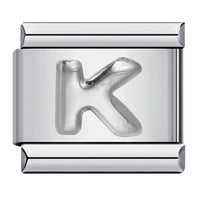 Raised Sliver Letter Charms