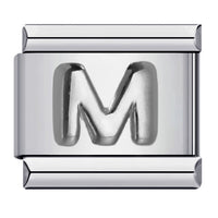 Raised Sliver Letter Charms