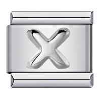 Raised Sliver Letter Charms