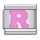 Pink Letter Charms