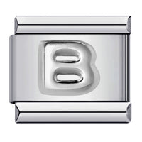 Raised Sliver Letter Charms