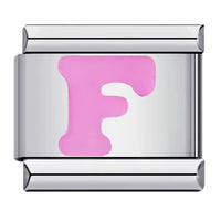 Pink Letter Charms