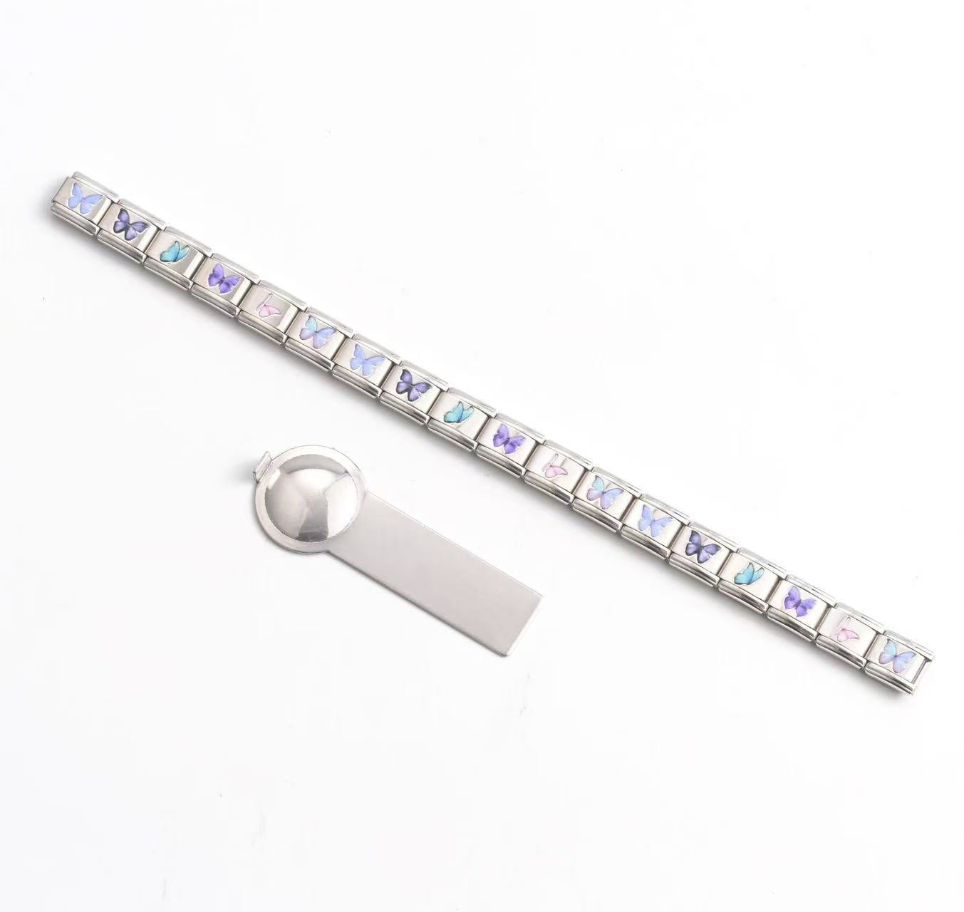 Butterfly Italian Charm Bracelet