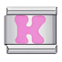 Pink Letter Charms