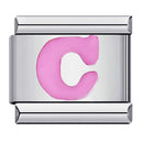Pink Letter Charms