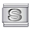 Raised Sliver Letter Charms