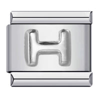Raised Sliver Letter Charms