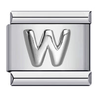Raised Sliver Letter Charms
