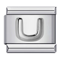 Raised Sliver Letter Charms