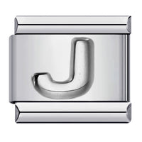 Raised Sliver Letter Charms