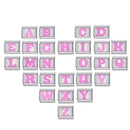 Pink Letter Charms