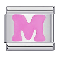 Pink Letter Charms