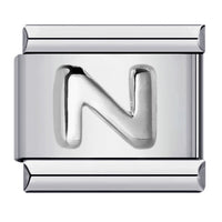 Raised Sliver Letter Charms
