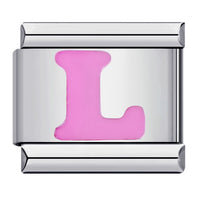 Pink Letter Charms
