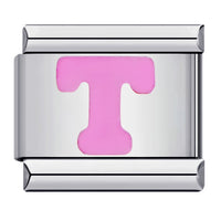 Pink Letter Charms