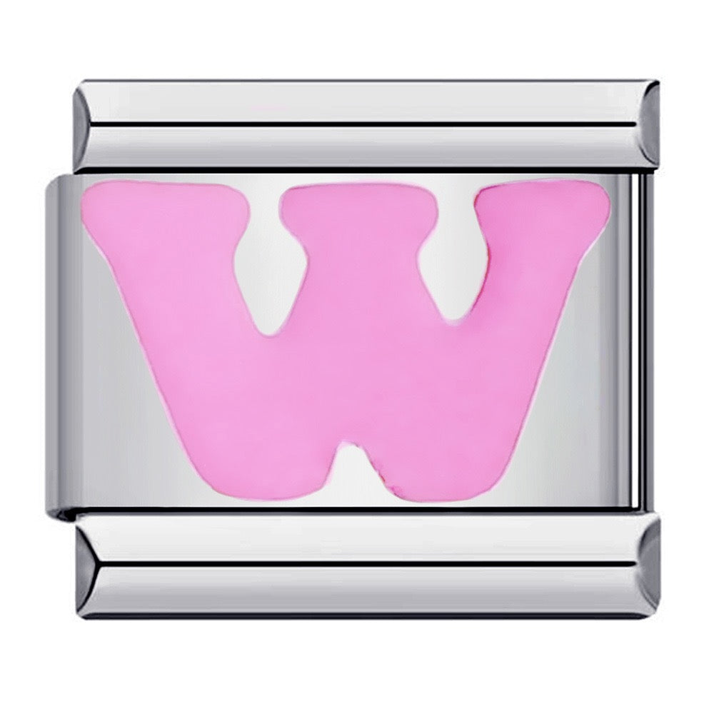 Pink Letter Charms
