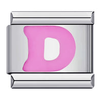 Pink Letter Charms
