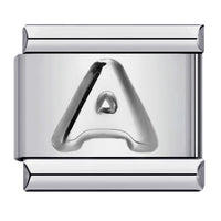 Raised Sliver Letter Charms