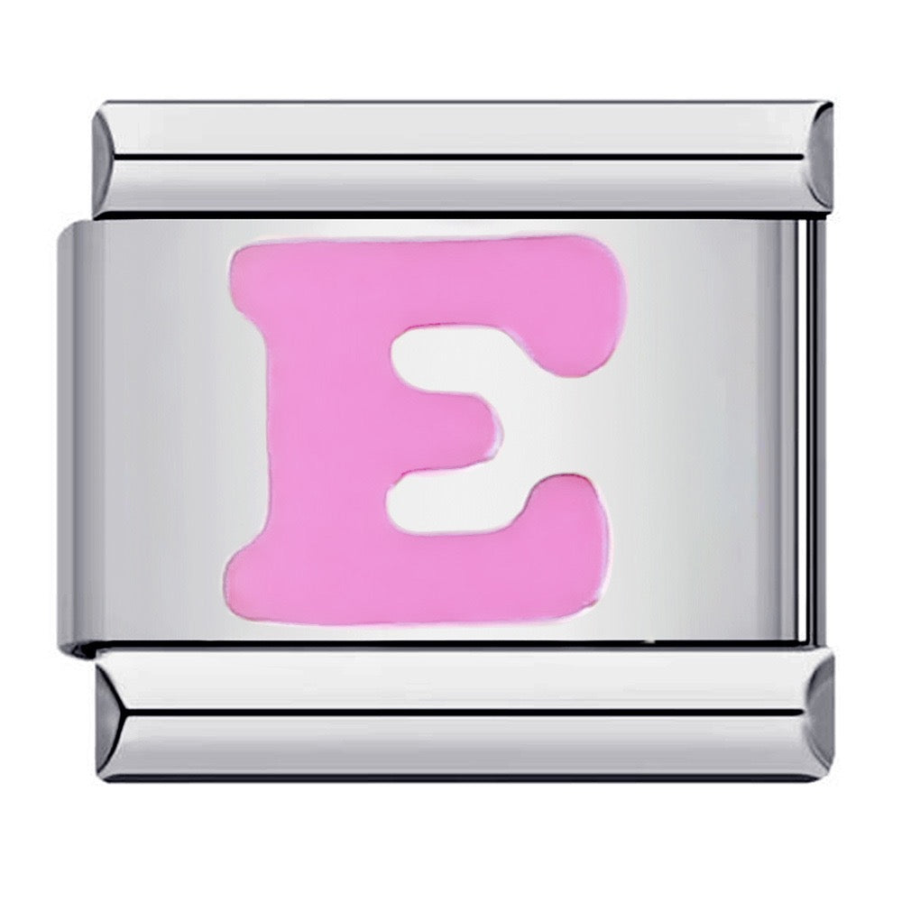Pink Letter Charms