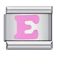 Pink Letter Charms