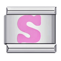 Pink Letter Charms
