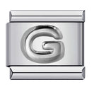 Raised Sliver Letter Charms