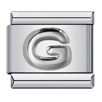 Raised Sliver Letter Charms