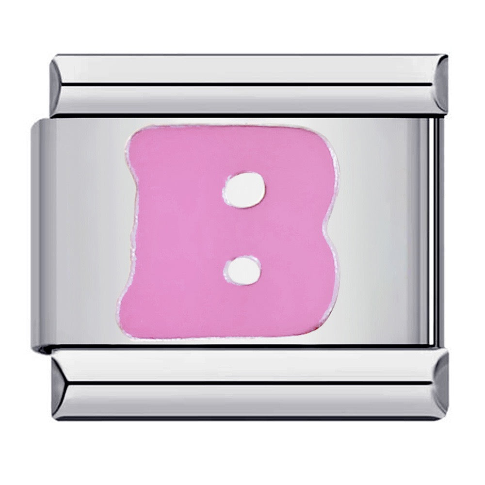 Pink Letter Charms