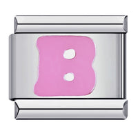 Pink Letter Charms