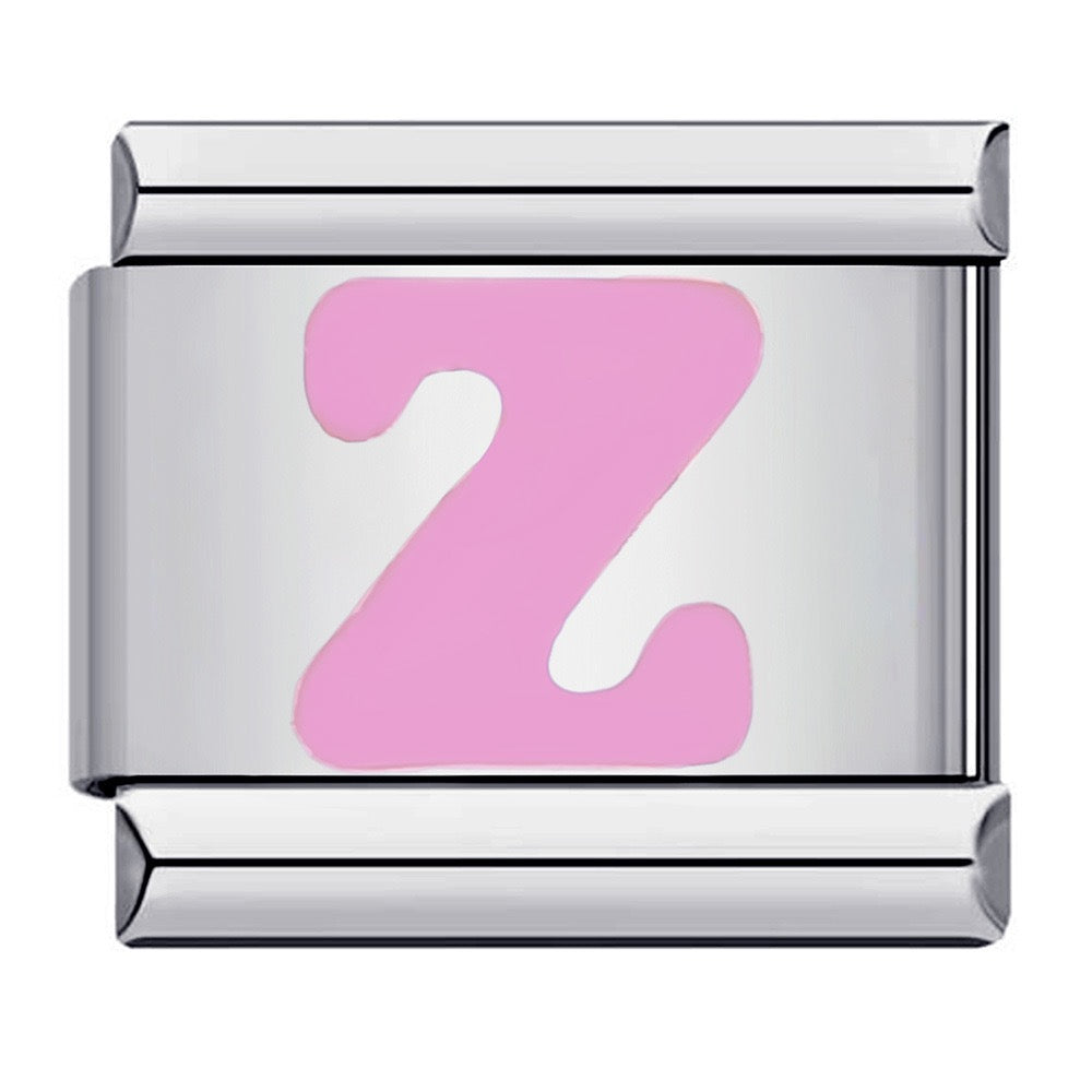 Pink Letter Charms