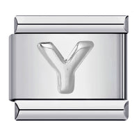 Raised Sliver Letter Charms