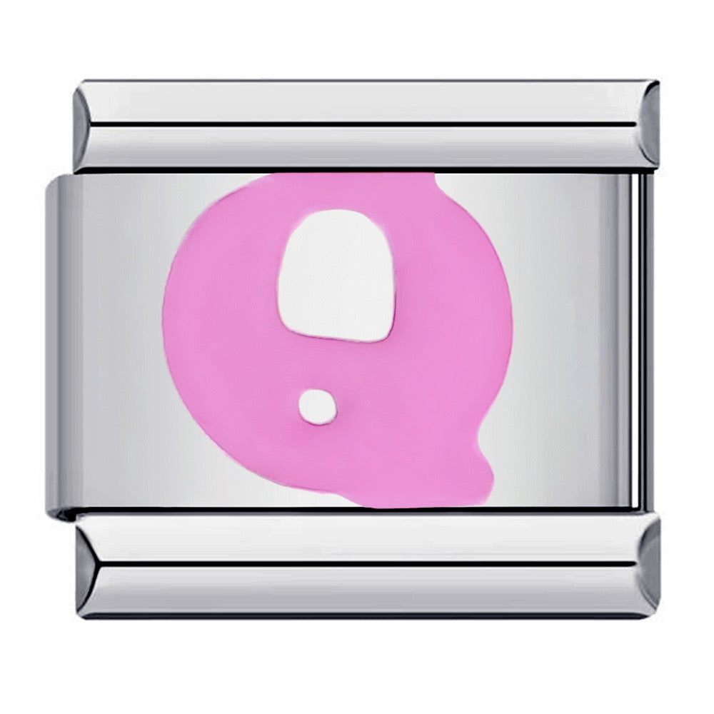 Pink Letter Charms